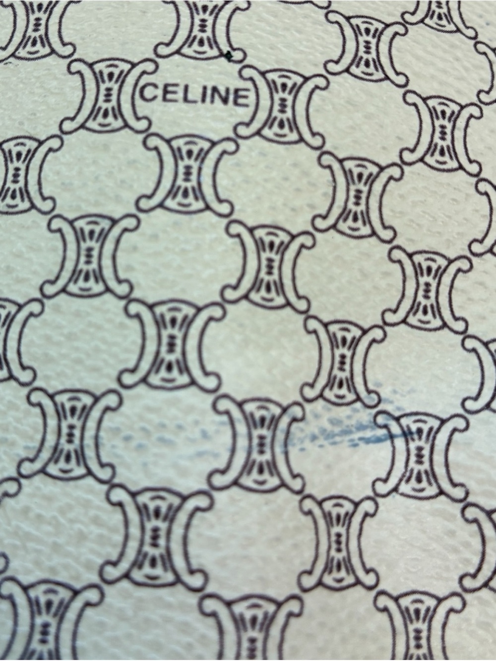 Celine Macadam Tote Bag Vintage Ivory Brown Shoulder Bag - Picture 11 of 15